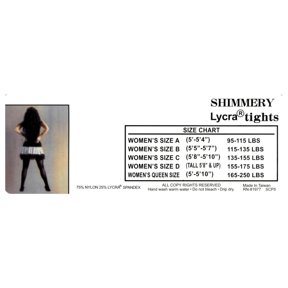 590 | Shimmery Dancing Tights with Spandex (6 Pairs)