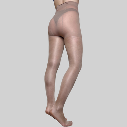 009XLQ | Plus Size Heavy Support Support Sheer Pantyhose with Spandex (6 Pairs)