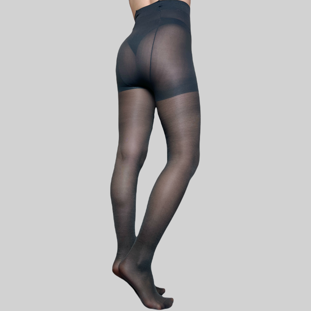 009XLQ | Plus Size Heavy Support Support Sheer Pantyhose with Spandex (6 Pairs)