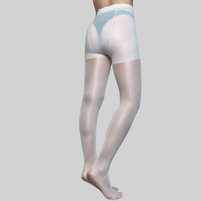 009XLQ | Plus Size Heavy Support Support Sheer Pantyhose with Spandex (6 Pairs)