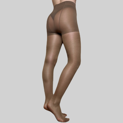 009XLQ | Plus Size Heavy Support Support Sheer Pantyhose with Spandex (6 Pairs)