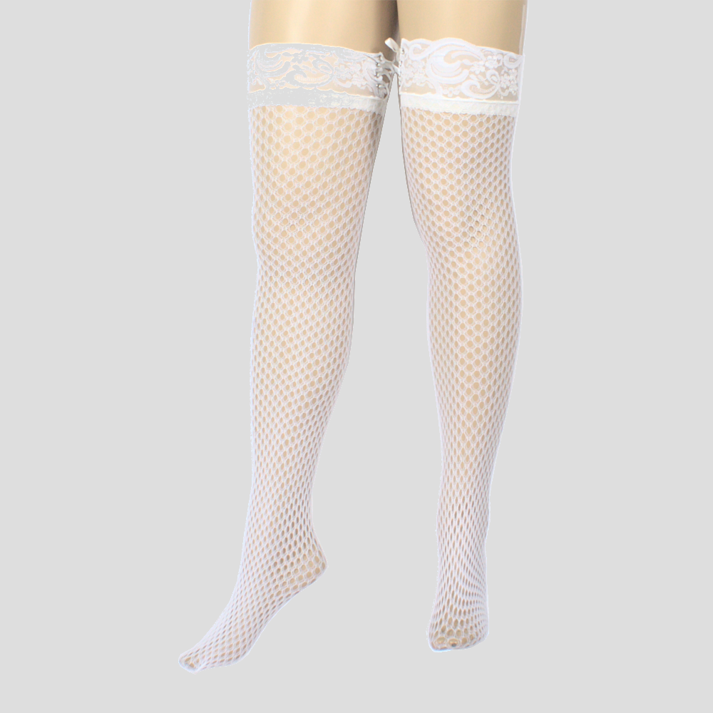 607 | Fishnet Lace Top Thigh High (6 Pairs)