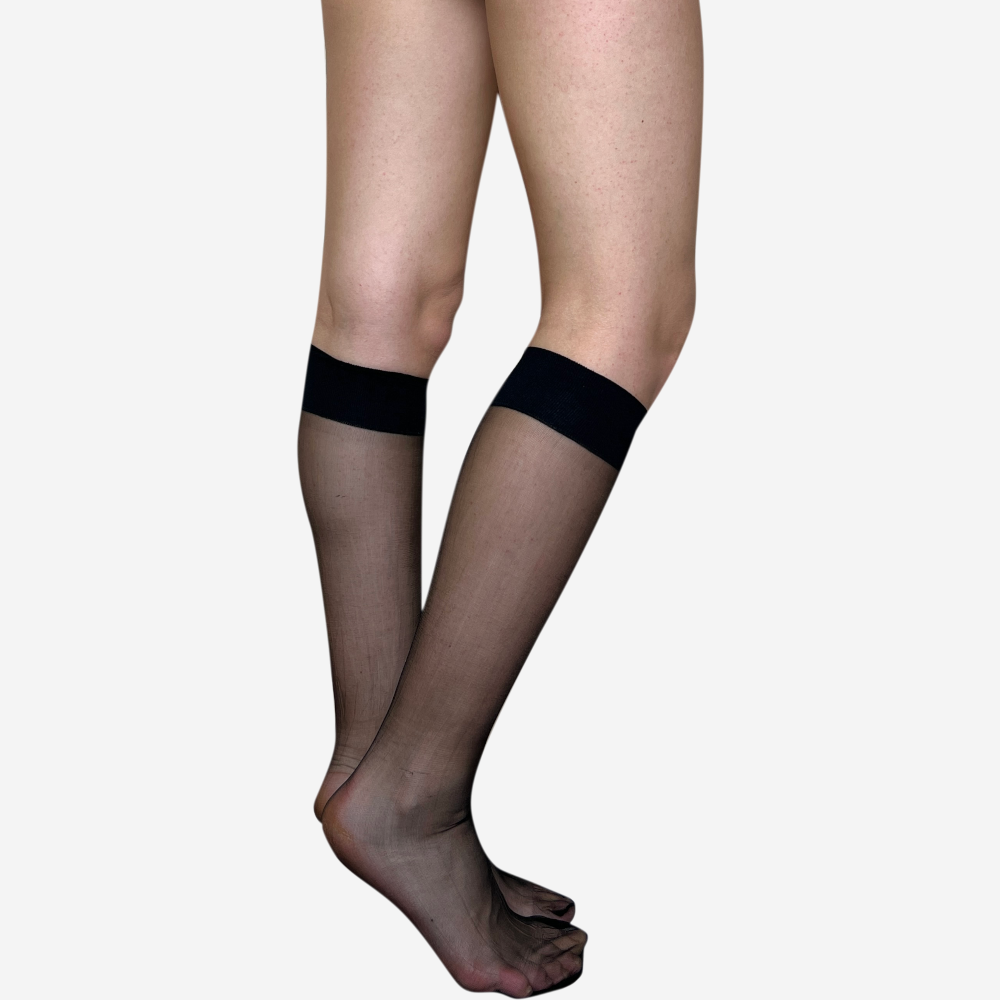 65KH | Shimmery Glitter Knee High (6 Pairs)