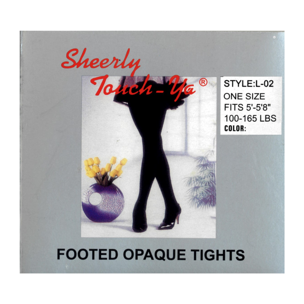 L-02 | Nylon Footed Opaque Tights (6 Pairs)
