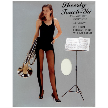 E-207 | Two Tone Knit Pantyhose (6 Pairs)
