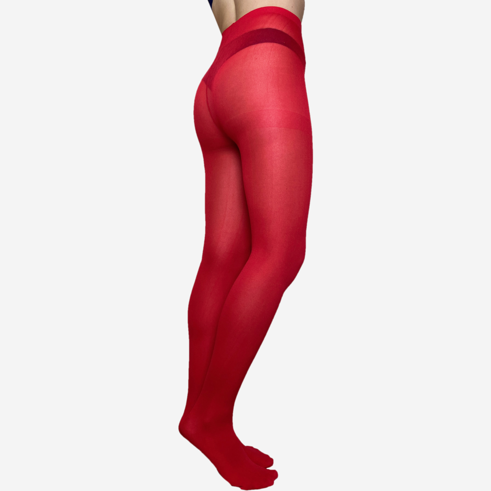 L-02 | Nylon Footed Opaque Tights (6 Pairs)