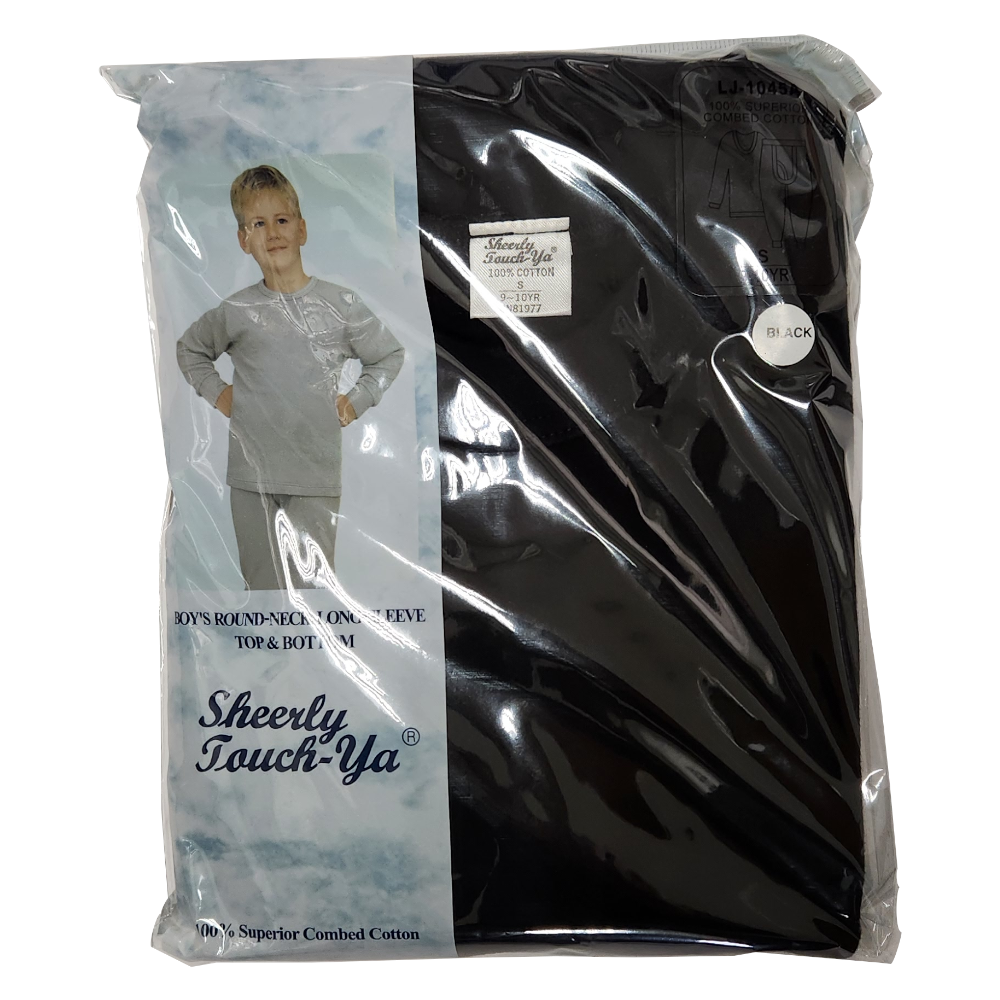 LJ-1040 | Boys Cotton Long Johns (1 Set)