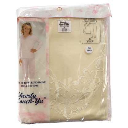 LJ-1050 | Girls Cotton Long Johns (1 Set)