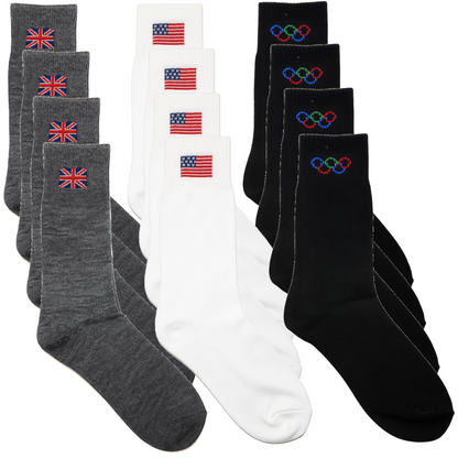 US-2003 | Unisex Crew & Cushion Sock (6 Pairs)